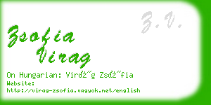 zsofia virag business card